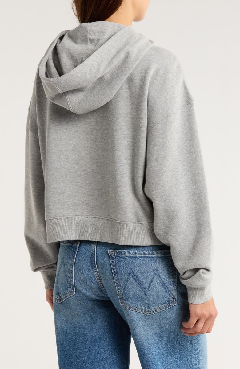 Hi Res Embroidered Bow Cropped Hoodie, Alternate, color, Heather Grey