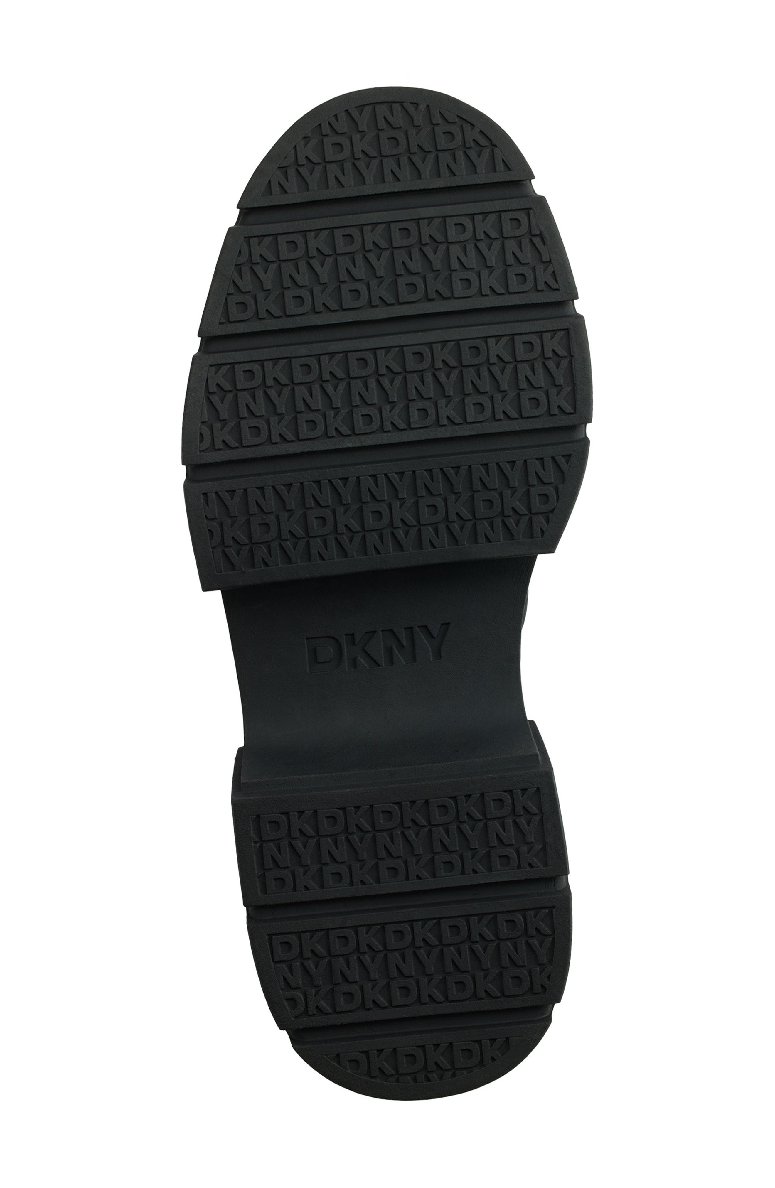 DKNY Fleming Lug Sole Chelsea Boot, Alternate, color, Black