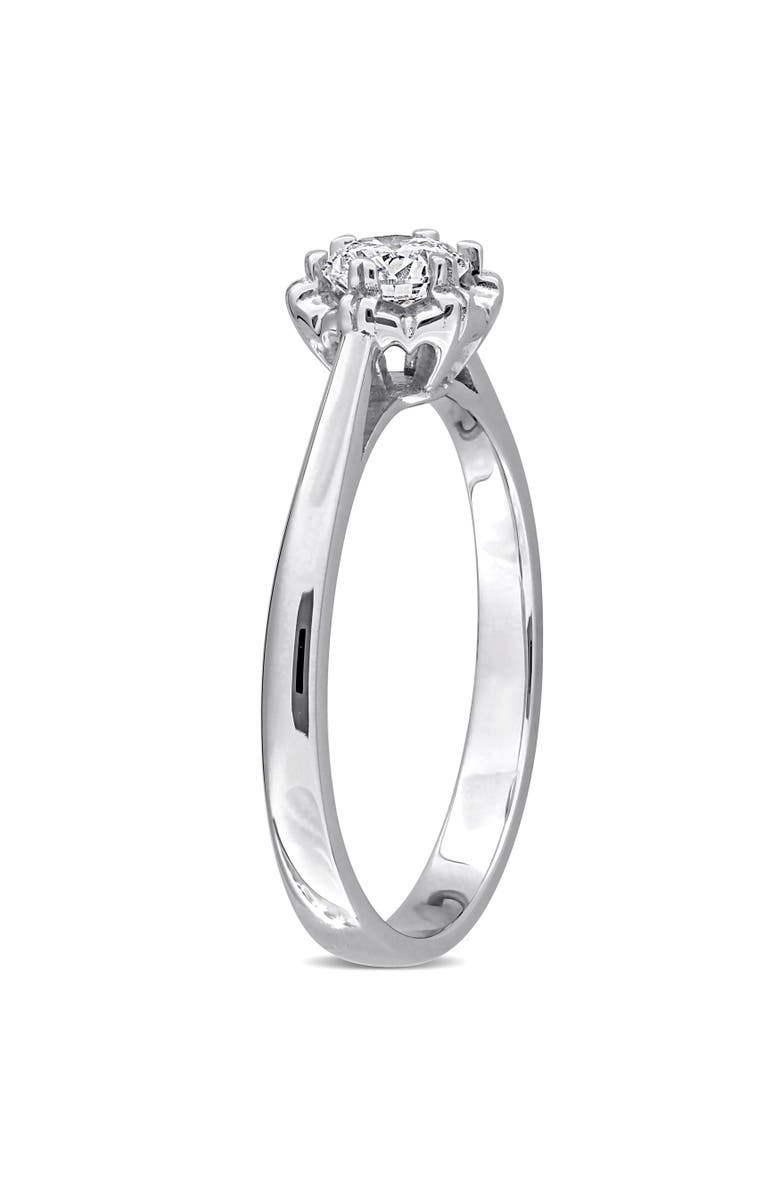Julianna B. 3/8 ctw Lab-Grown Diamond Engagement Ring 18k, Alternate, color, White Gold