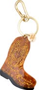 Solar Eclipse Hand Painted Cowboy Boot Key Chain Bag Charm
