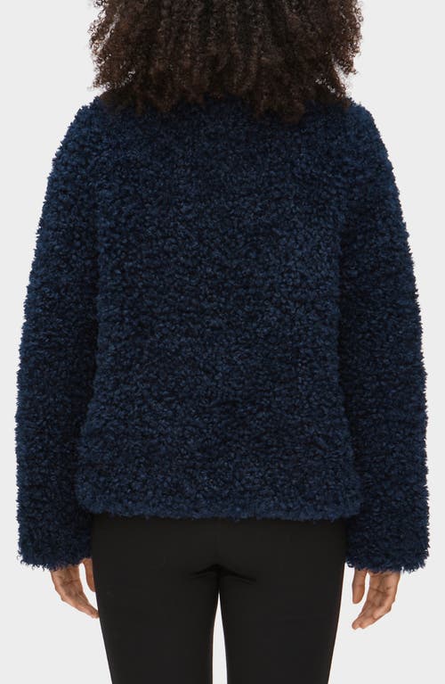 Aligne Francine Faux Shearling Jacket In Blue