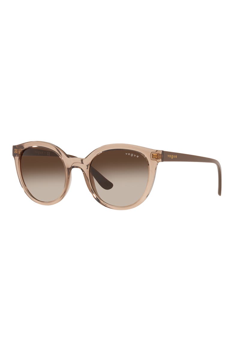 50mm Gradient Oval Sunglasses, Alternate, color, TRANSPARENT