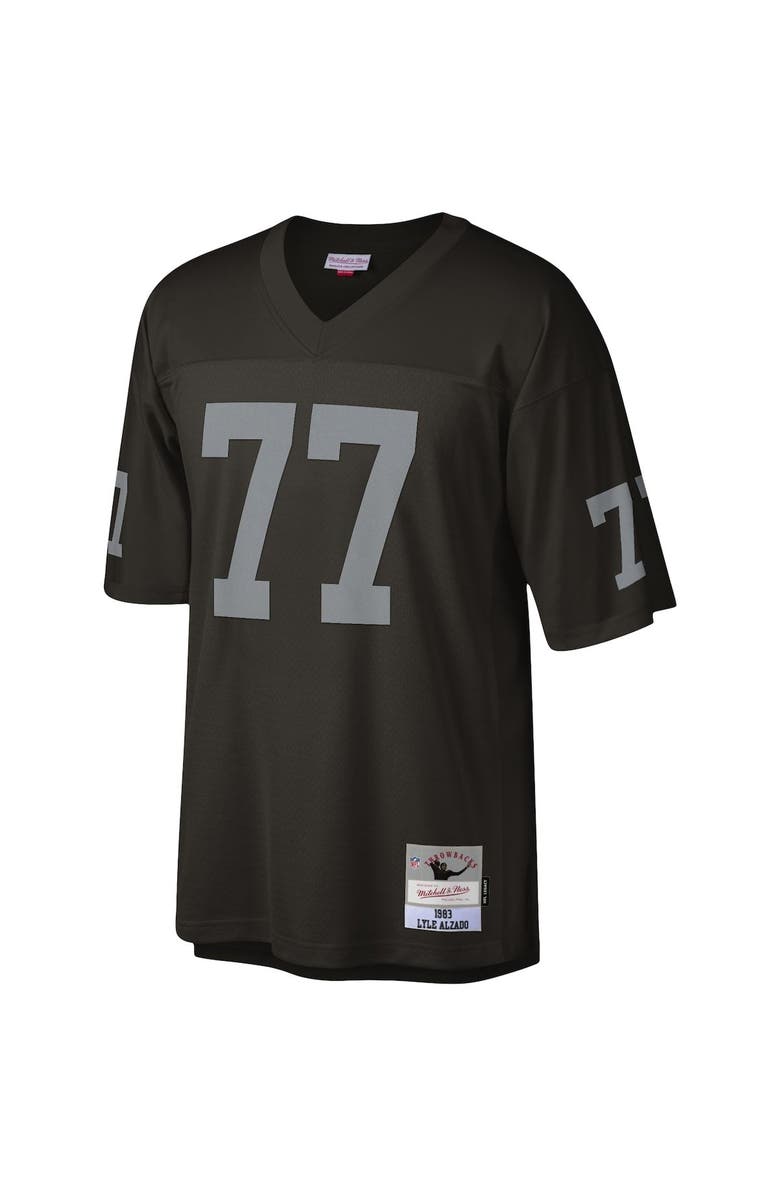 Mitchell & Ness Men's Mitchell & Ness Lyle Alzado Black Las Vegas Raiders 1983 Legacy Replica Jersey, Alternate, color,