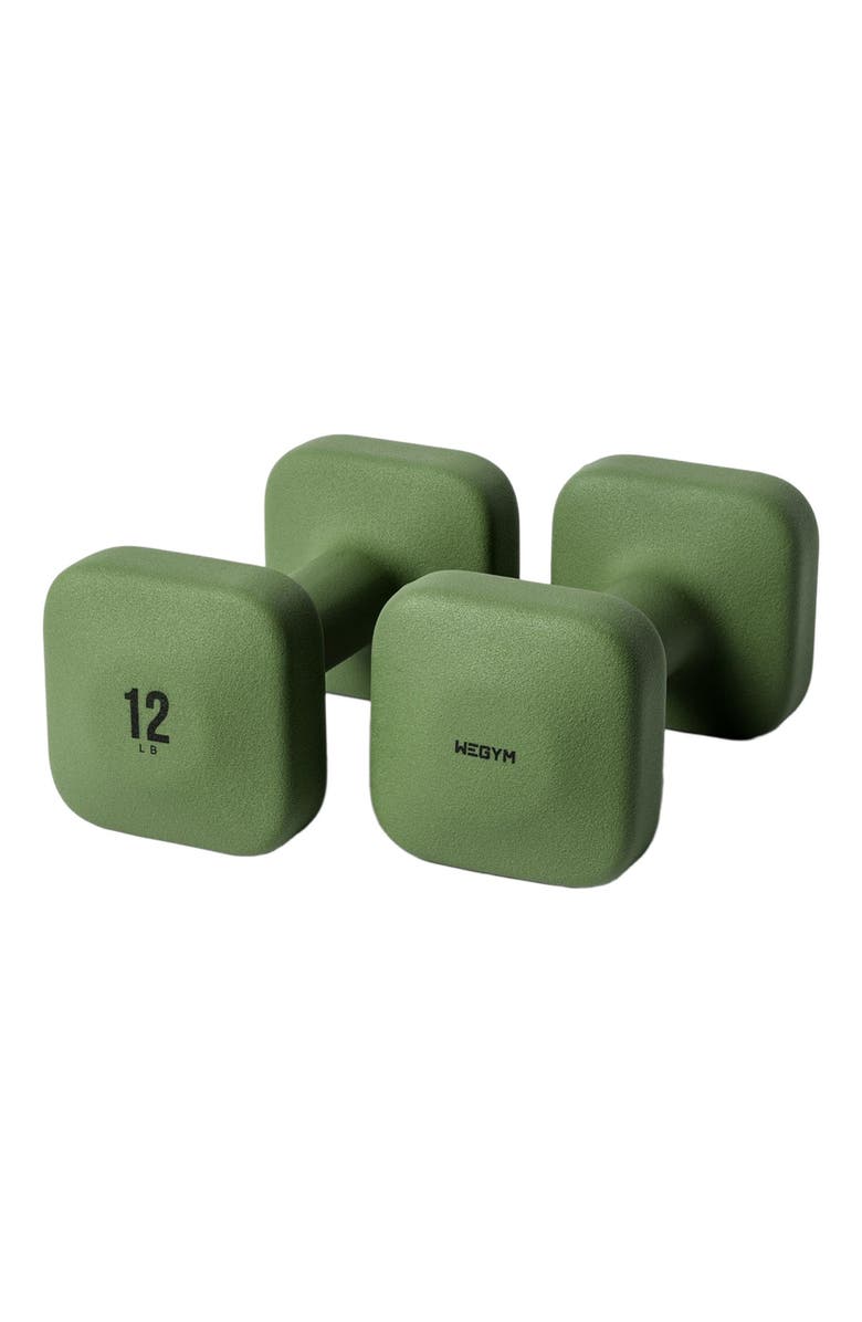 WeGym SafeGrip Dumbbells, Main, color, Forest