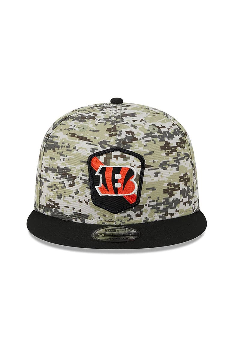 New Era Men's New Era  Camo/Black Cincinnati Bengals 2023 Salute To Service 9FIFTY Snapback Hat, Alternate, color, 