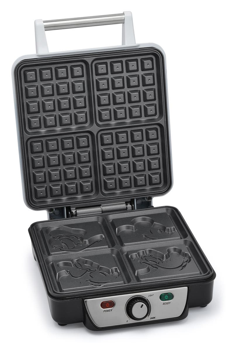 Mickey & Friends Waffle Maker, Alternate, color, WHITE