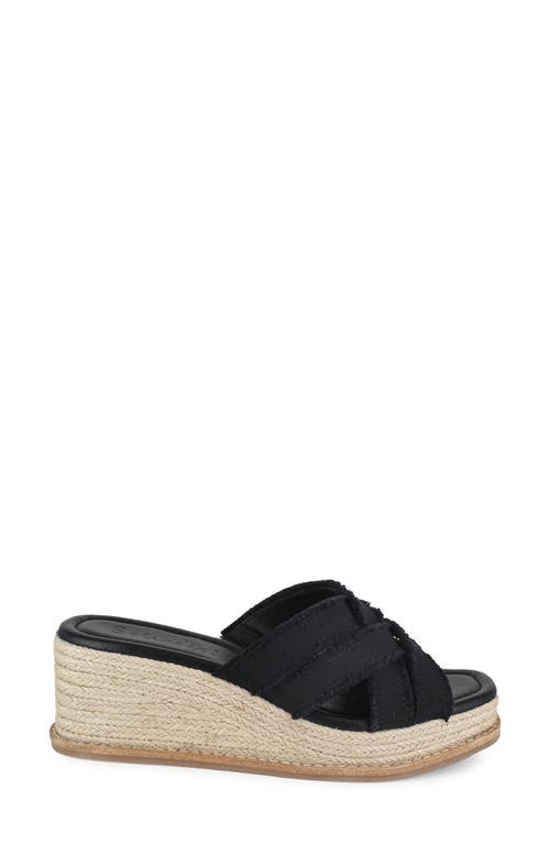 Splendid Delliny Espadrille Platform Wedge Sandal In Black