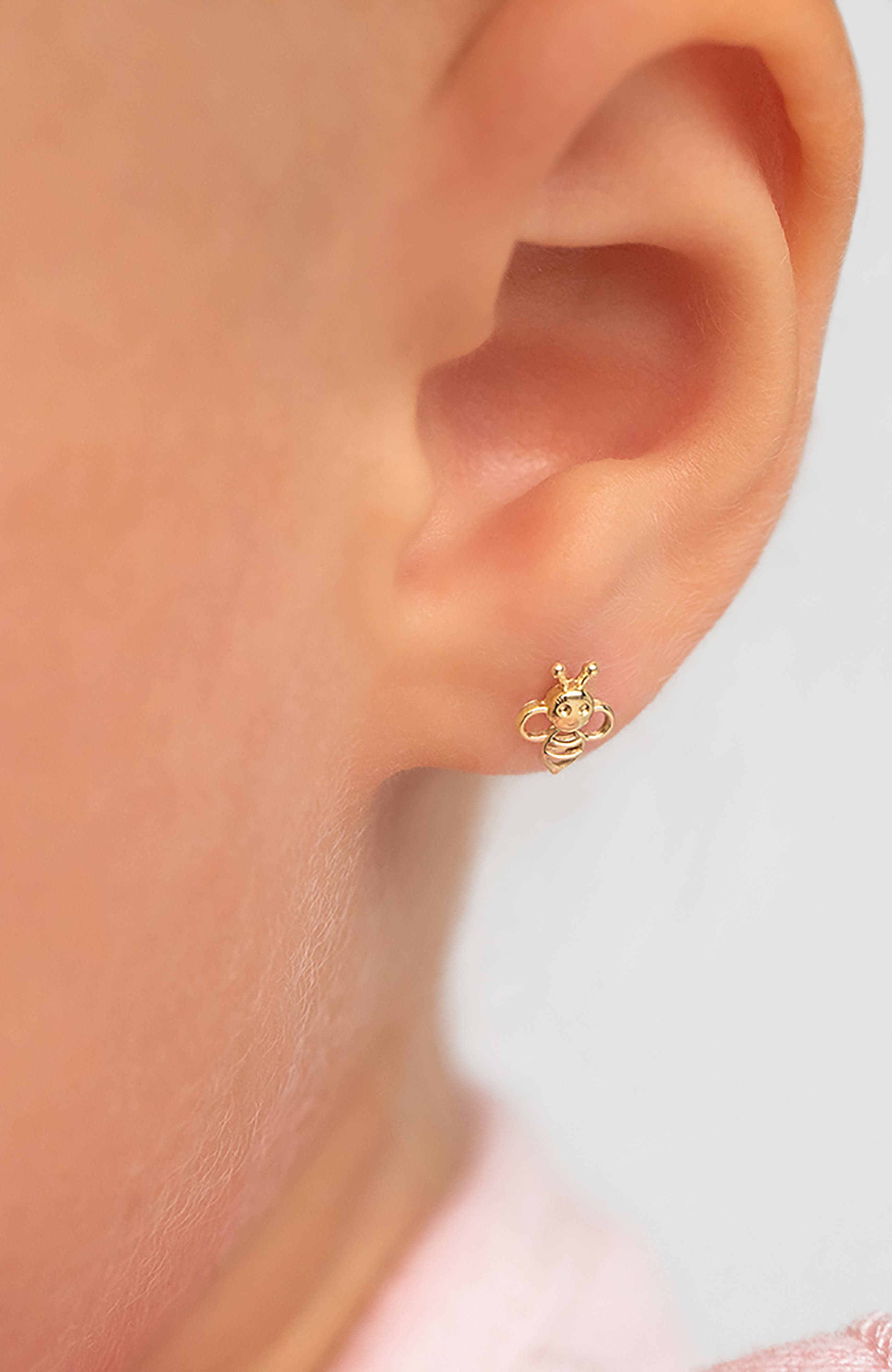 14k Sweet Bee Girl Earrings (Women) | Nordstrom