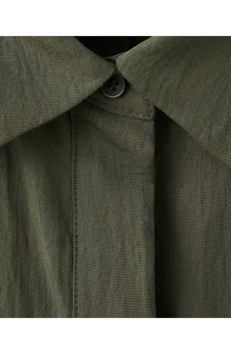 MANGO Long Sleeve Shirtdress, Alternate, color,