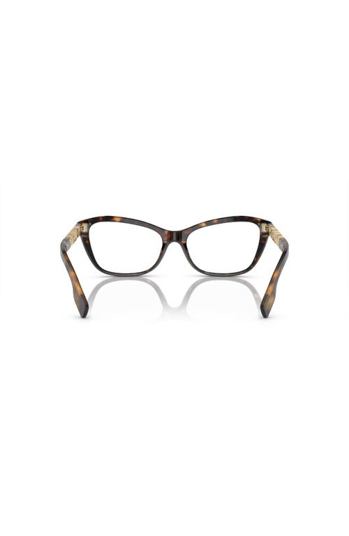 Burberry 52mm Cat Eye Optical Glasses In Brown
