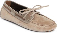 Brunello Cucinelli Monili Trim Metallic Leather & Suede Driving Shoe
