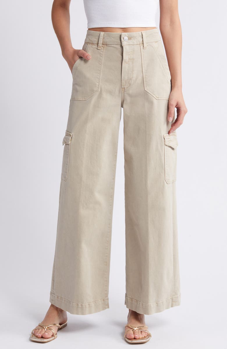 PAIGE Harper Wide Leg Cargo Jeans, Main, color, 