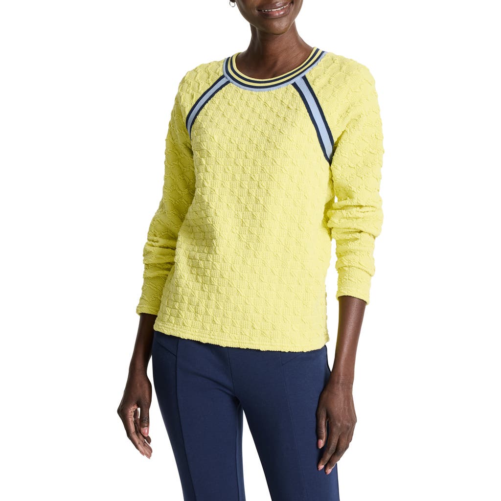 Nz Active By Nic+zoe Textured Tipped Sweatshirt