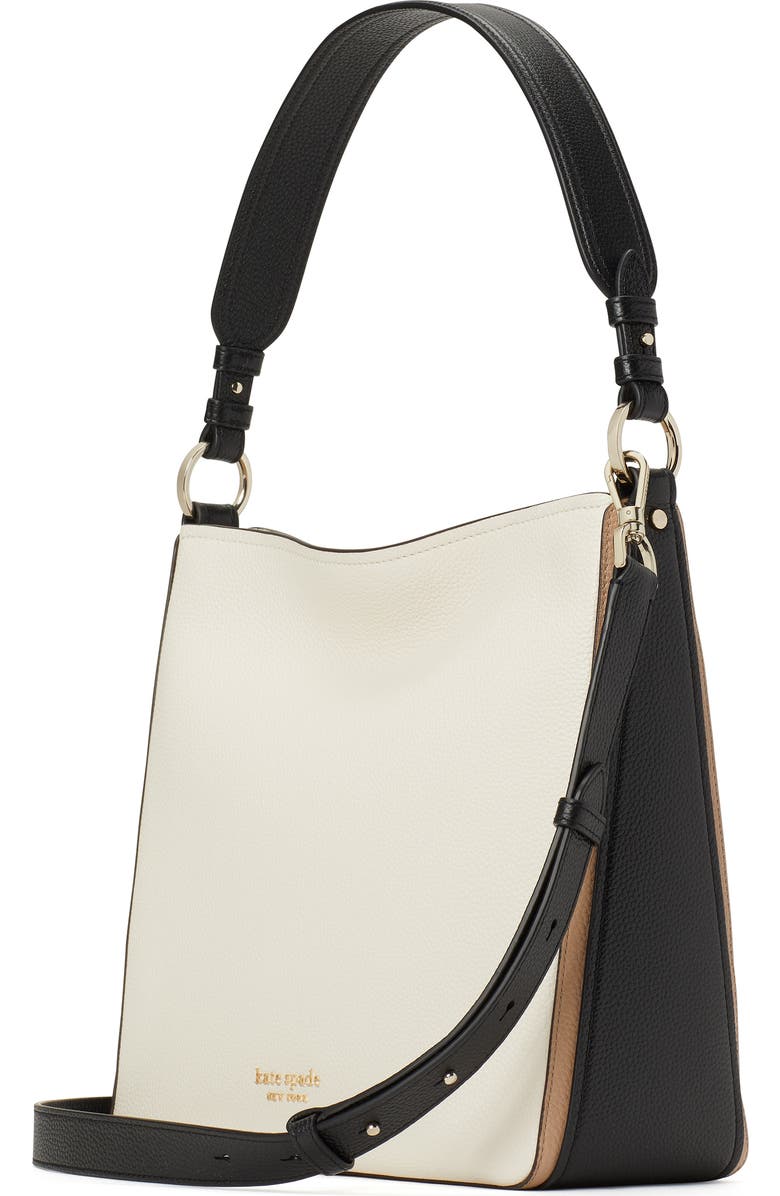 Kate Spade New York hudson pebble leather large colorblock hobo bag, Alternate, color,