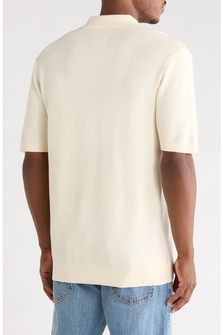 Structured Cotton Knit Polo, Alternate, color, LIGHT BEIGE