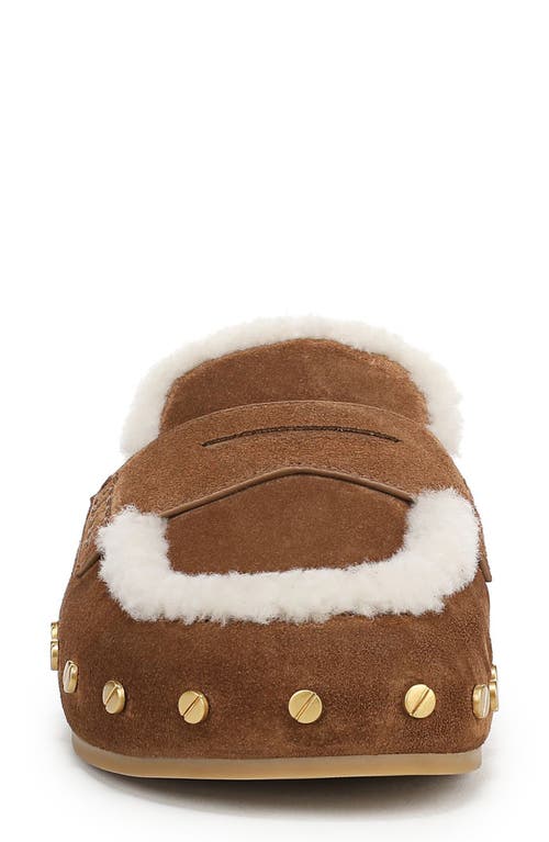 Veronica Beard Fenix Genuine Shearling Mule In Brown