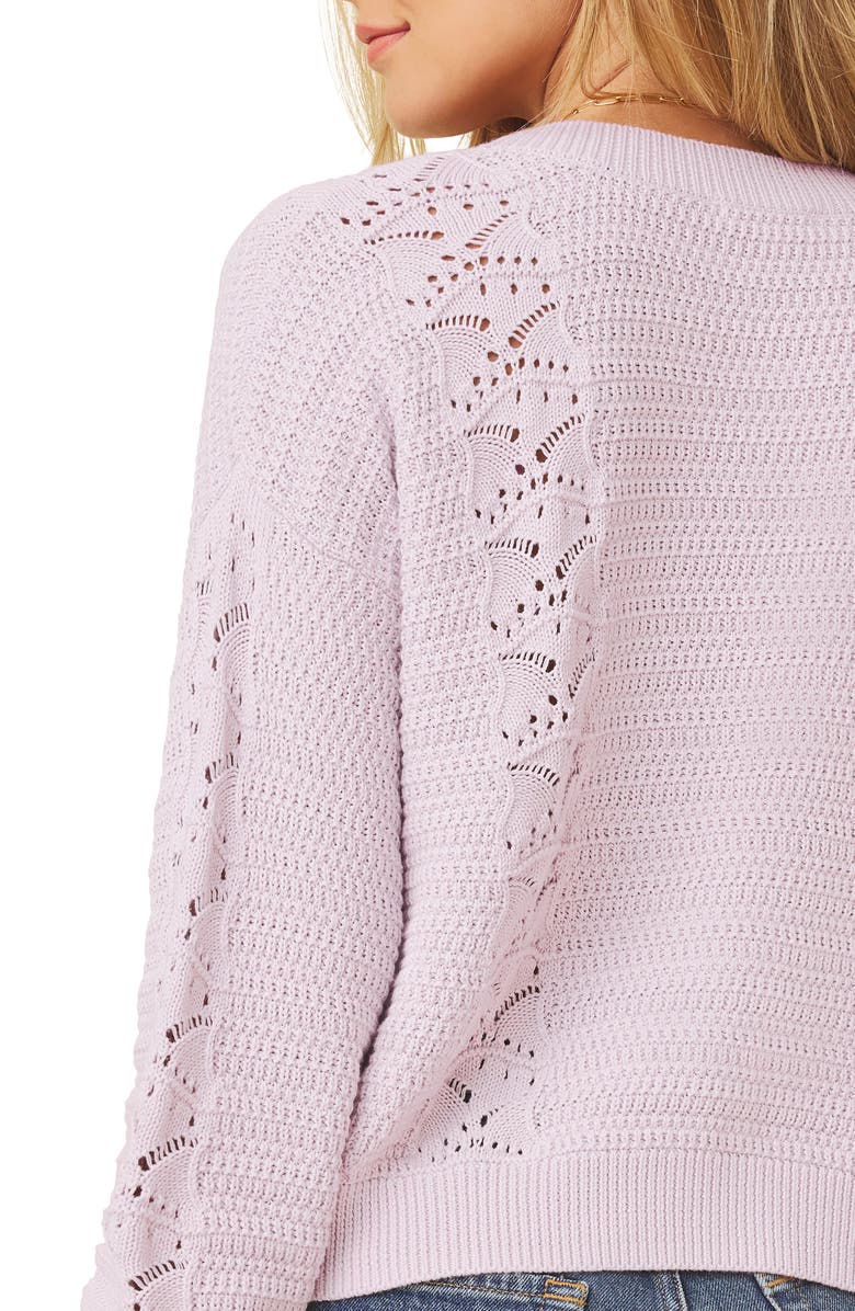 Splendid Bridget Cotton Cardigan, Alternate, color, Orchid Purple