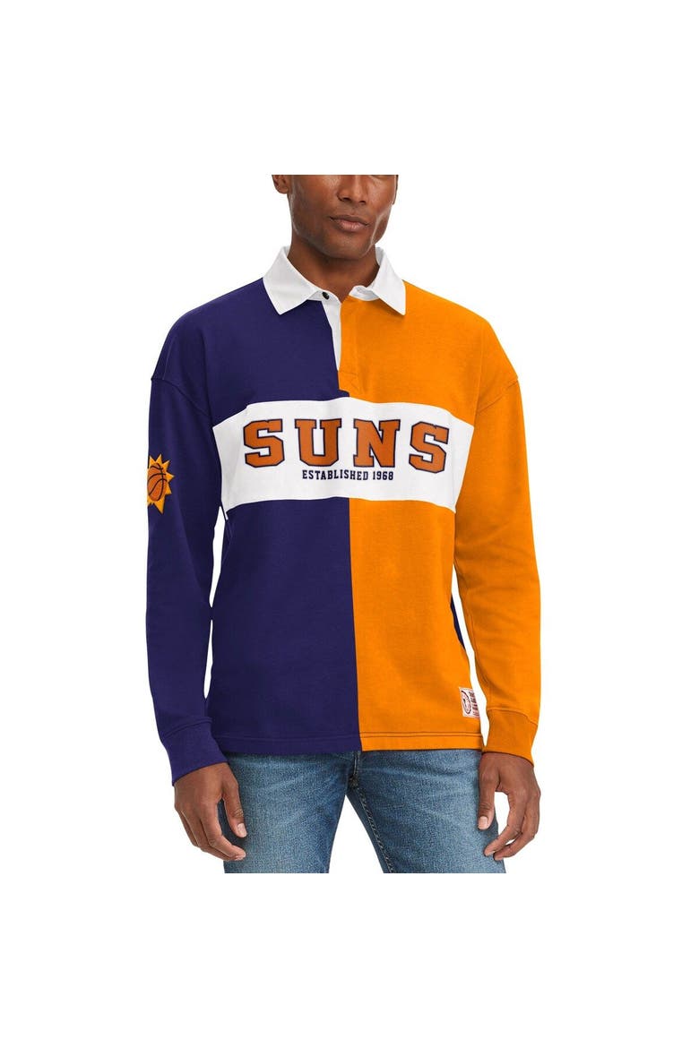 Men's Tommy Jeans Purple/Orange Phoenix Suns Ronnie Rugby Long Sleeve T-Shirt, Main, color, Purple