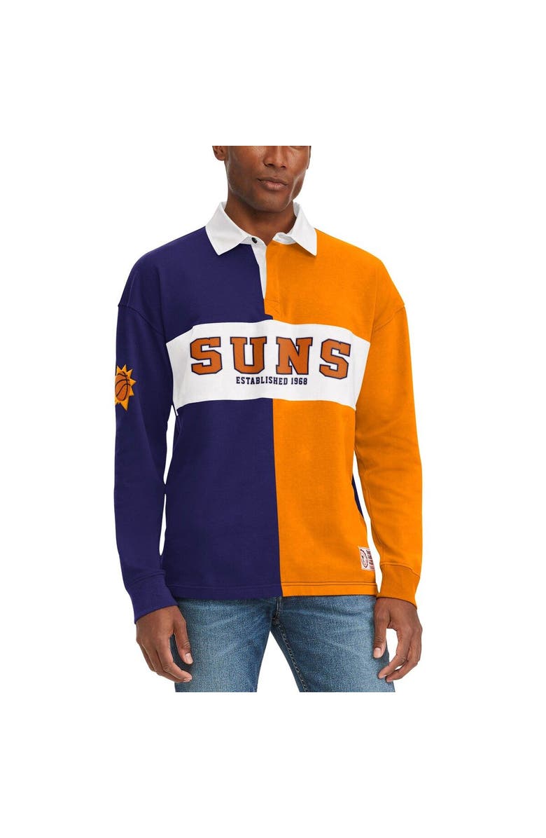 TOMMY JEANS Men's Tommy Jeans Purple/Orange Phoenix Suns Ronnie Rugby Long Sleeve T-Shirt, Main, color, Purple