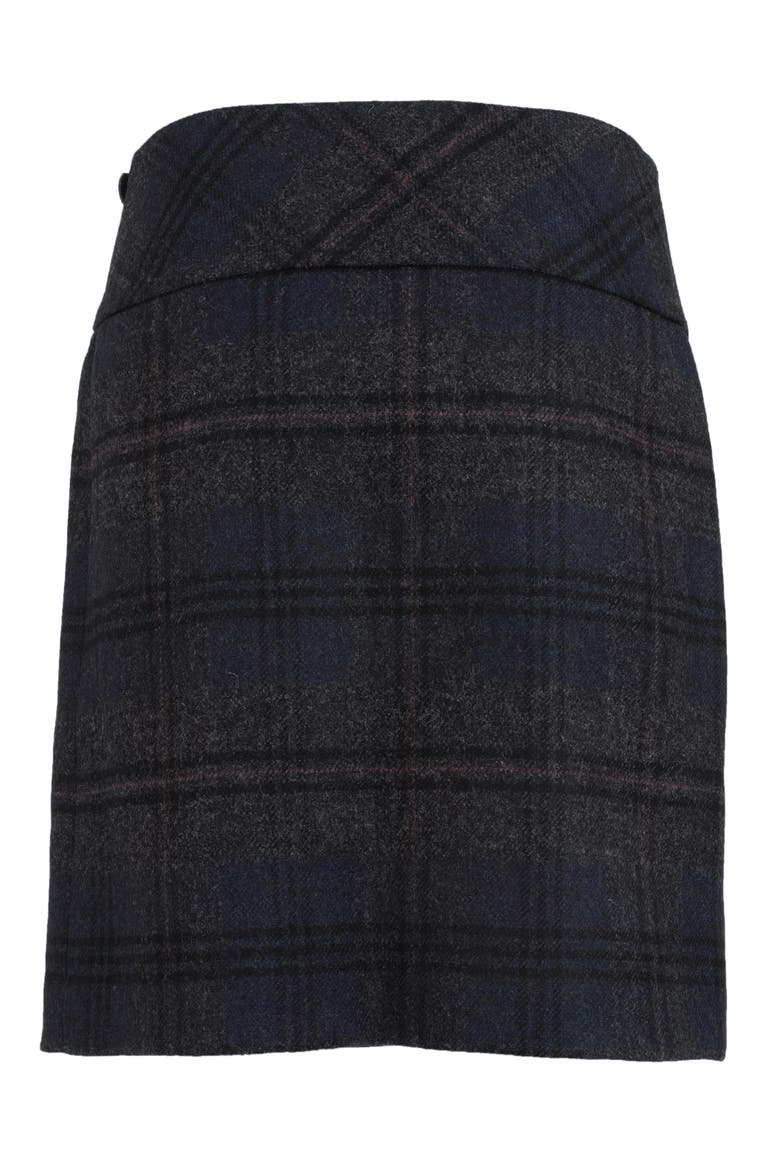 Celt Mini Kilt Skirt, Alternate, color, NAVY CHARCOAL TARTAN