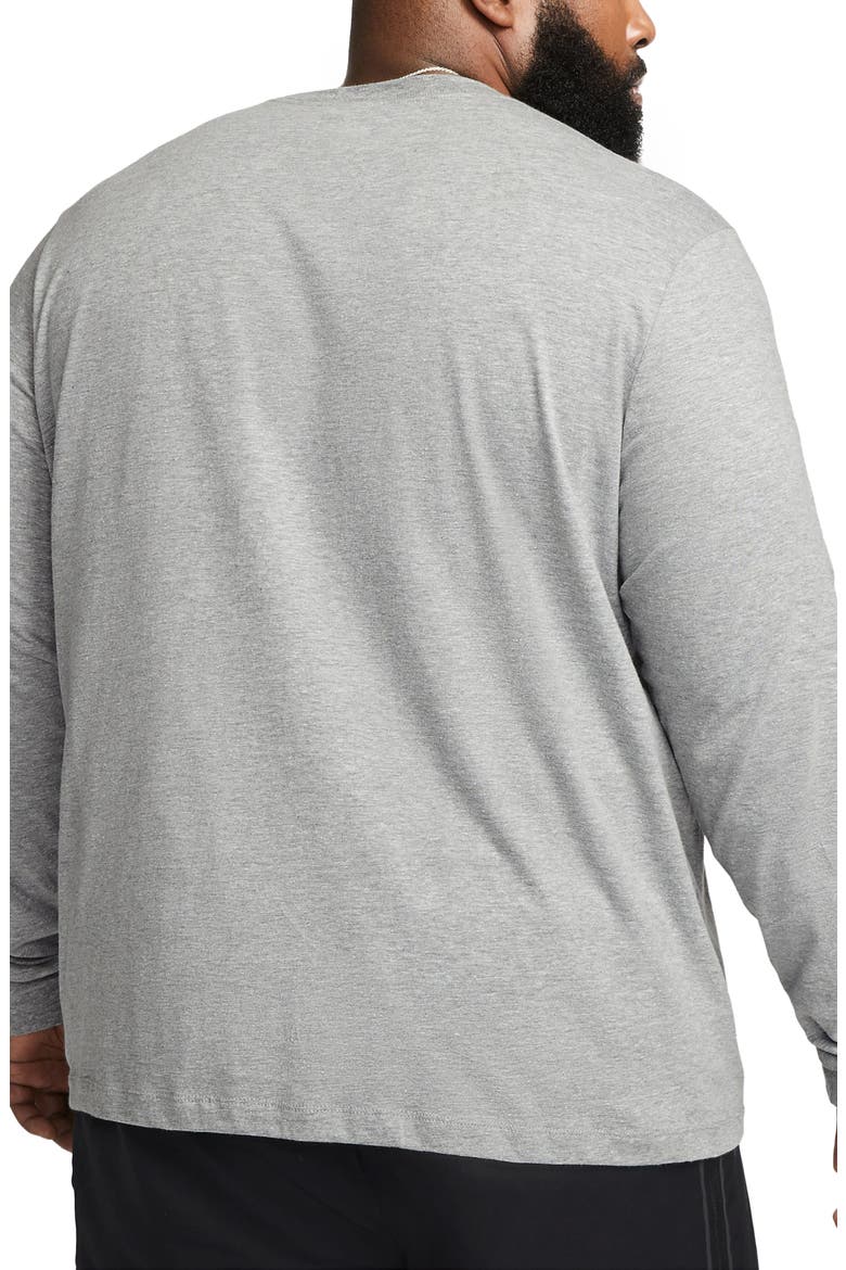 Sportswear Club Long Sleeve T-Shirt, Alternate, color, HEATHER GREY/ BLACK