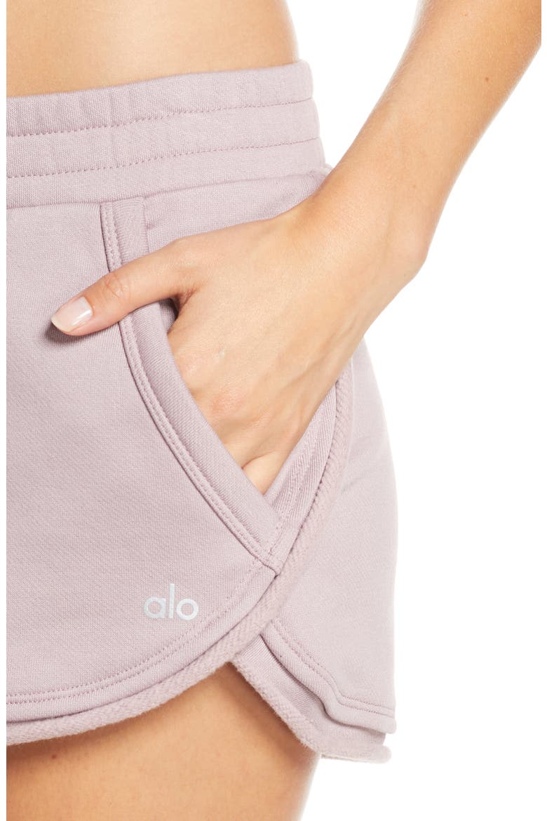 Cruiser Knit Shorts, Alternate, color, DUSTED PLUM