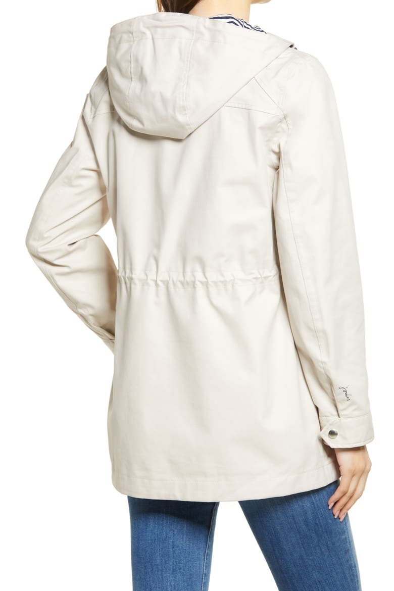Shoreside Waterproof Hooded Raincoat, Alternate, color, IVORY