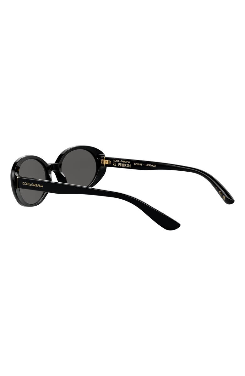 Dolce&Gabbana 52mm Oval Sunglasses, Alternate, color, 