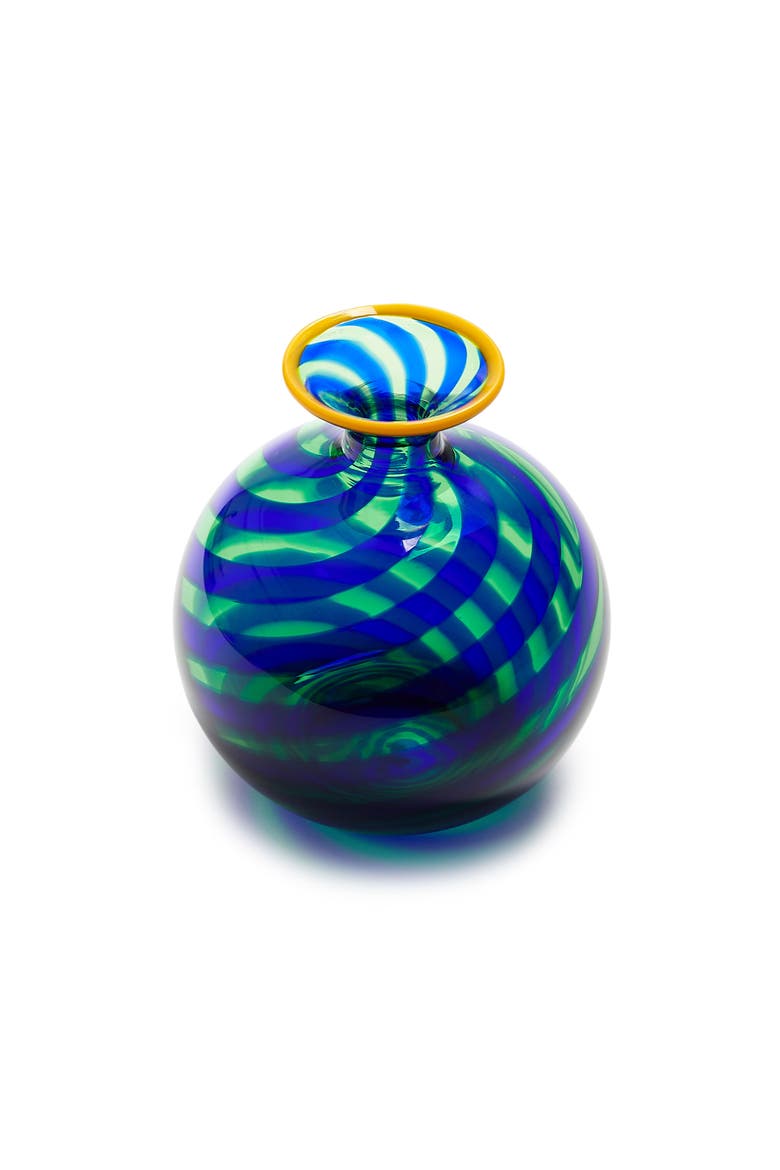 Mini Ciccio Vase, Alternate, color, Rigadin Twist Blue