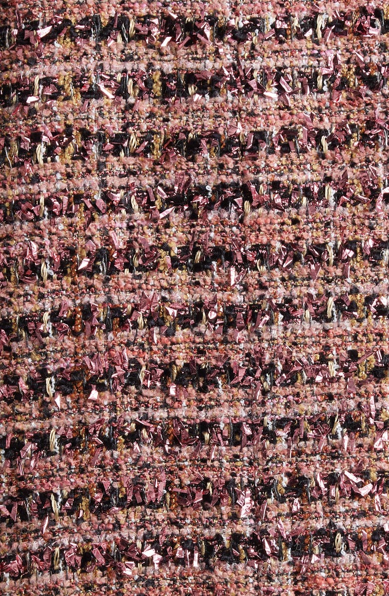 ST. JOHN Metallic Eyelash Tweed Jacket, Alternate, color, Nppm Napa Pink Multi