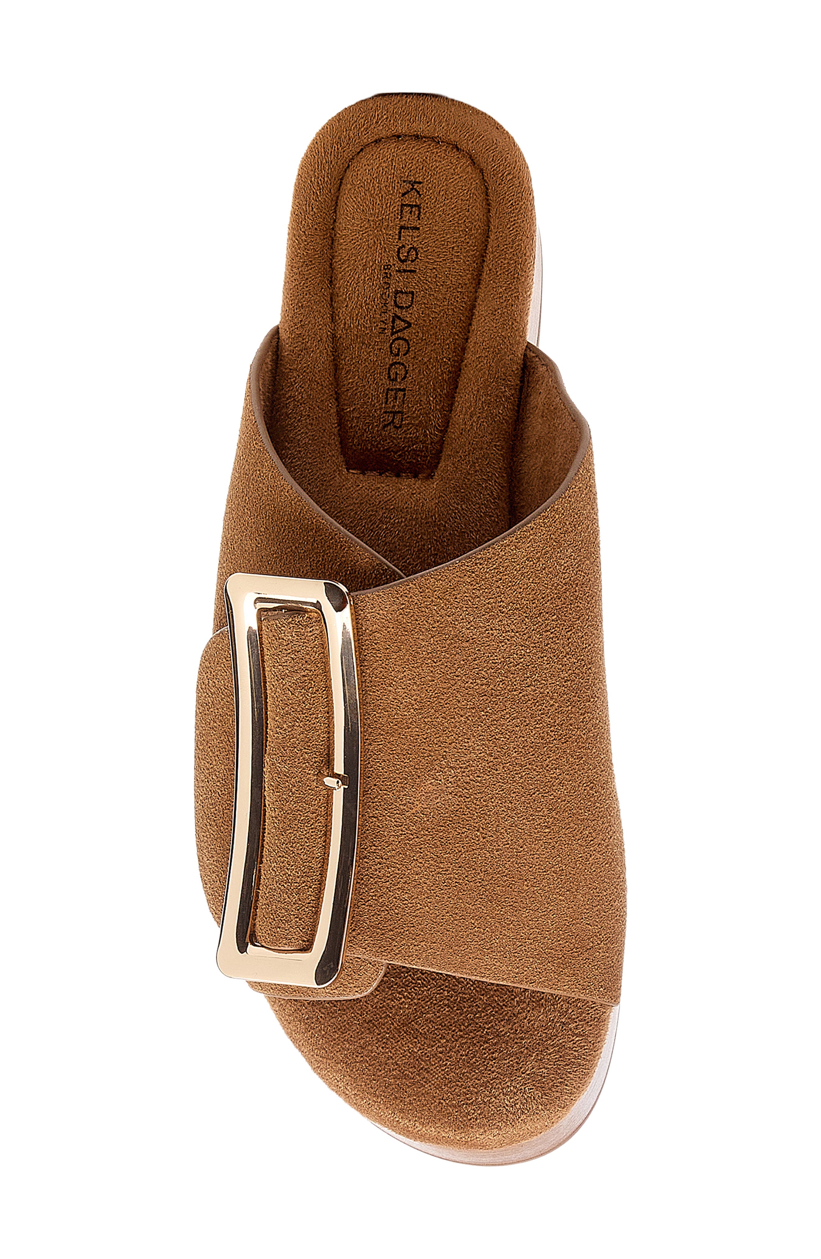 Dover Platform Slide Sandal, Alternate, color, HONEY