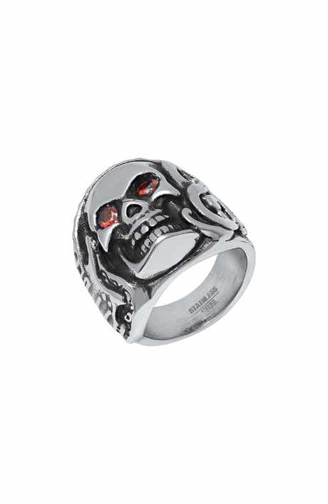 Men's Skull Head Ring