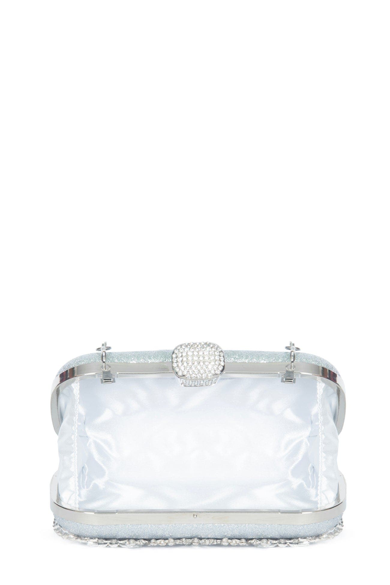 Lauren Lorraine Sofie Clutch, Alternate, color, Silver