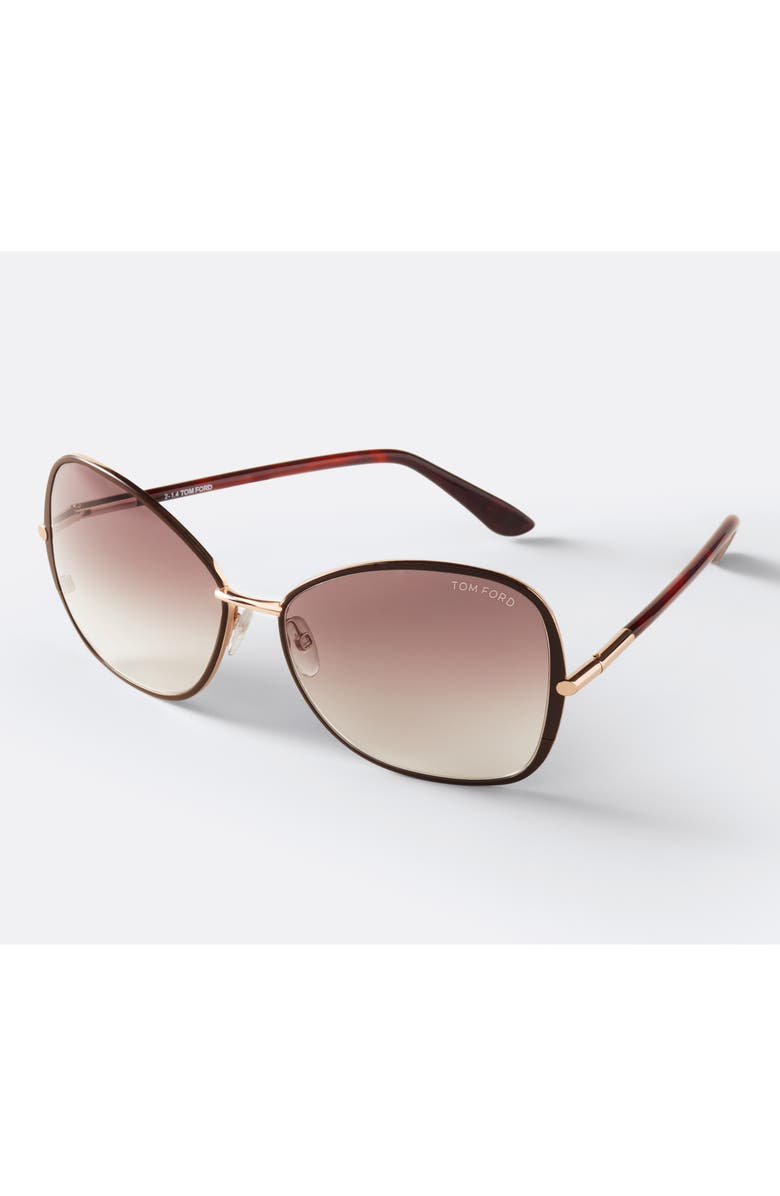 TOM FORD 'Solange' 61mm Sunglasses, Alternate, color, 