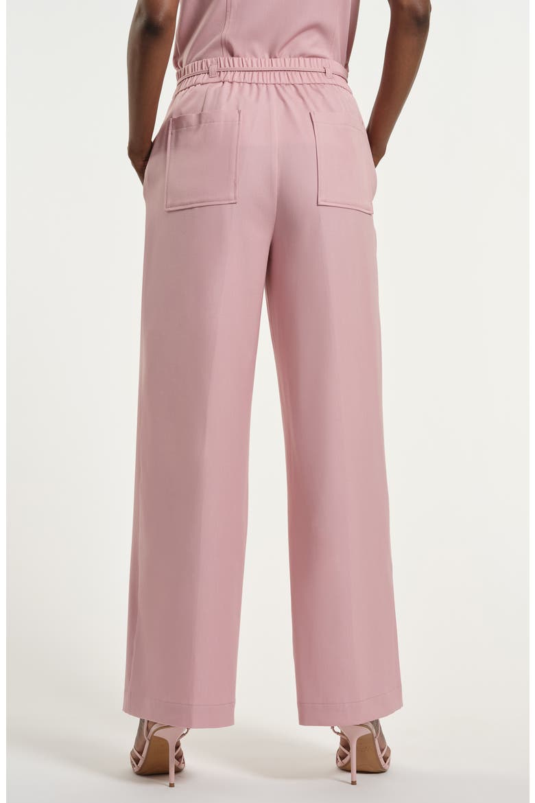 Cotton Chambray Pull-On Pants, Alternate, color, LIGHT PINK