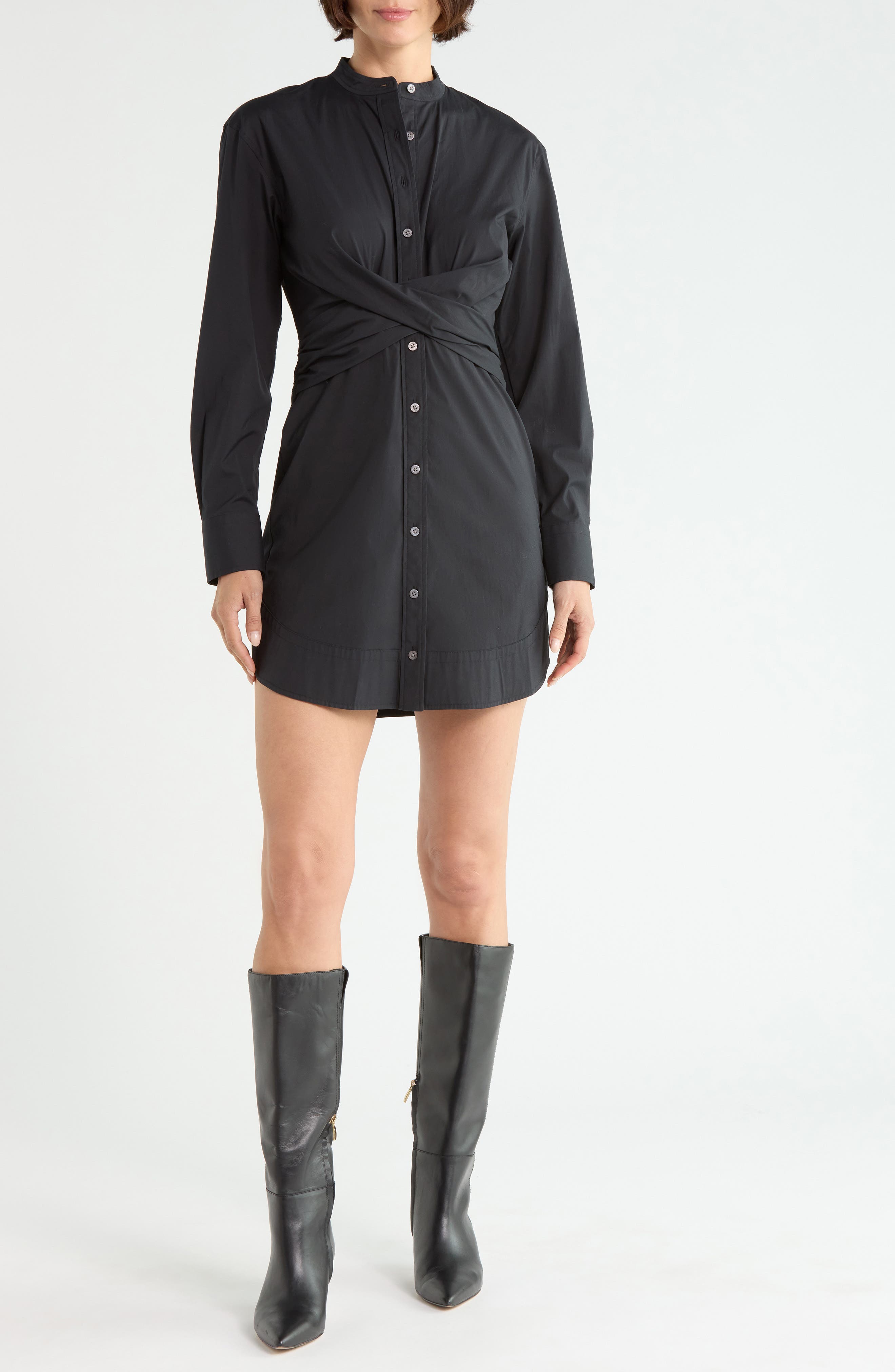 Ellers Twist Waist Shirtdress