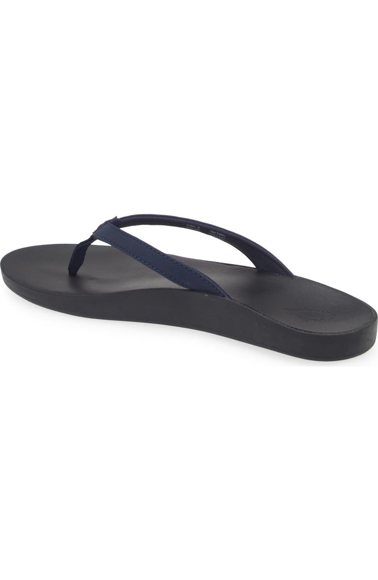 OluKai Puawe Flip Flop, Alternate, color, Deepest Depths / Black