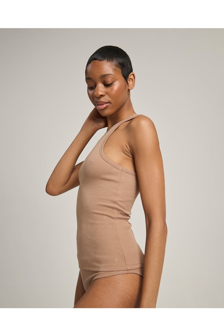 The Organic Cotton Classic Tank, Alternate, color, Mocha