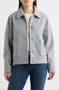 CeCe Jewel Button Flannel Jacket