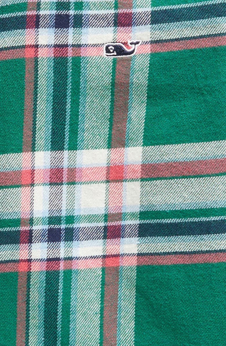vineyard vines Kids' Plaid Stretch Flannel Button-Down Shirt, Alternate, color, 