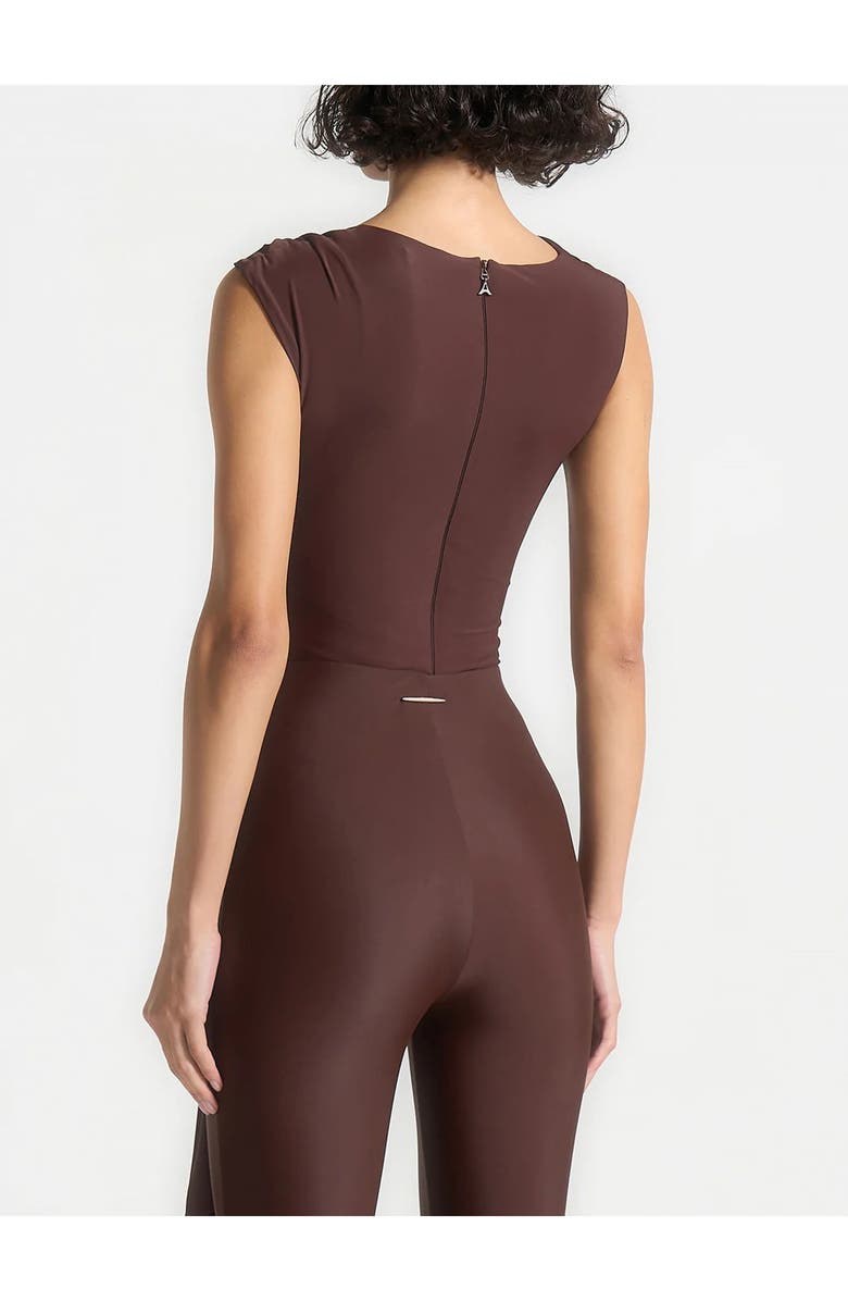 Manière De Voir Bodysuit with Hardware Detail, Alternate, color, Brown