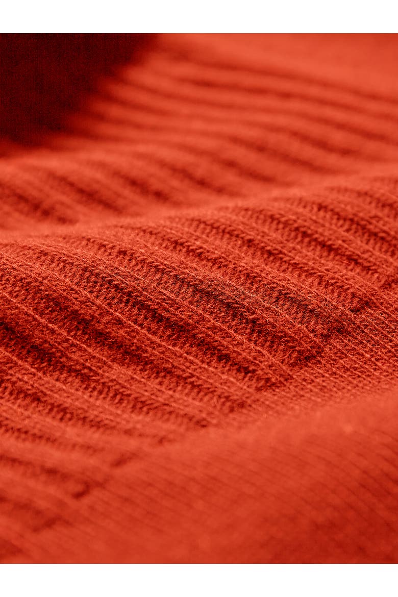 British Supersoft Slouchy Cowl Sweater, Alternate, color, Burnt Orange