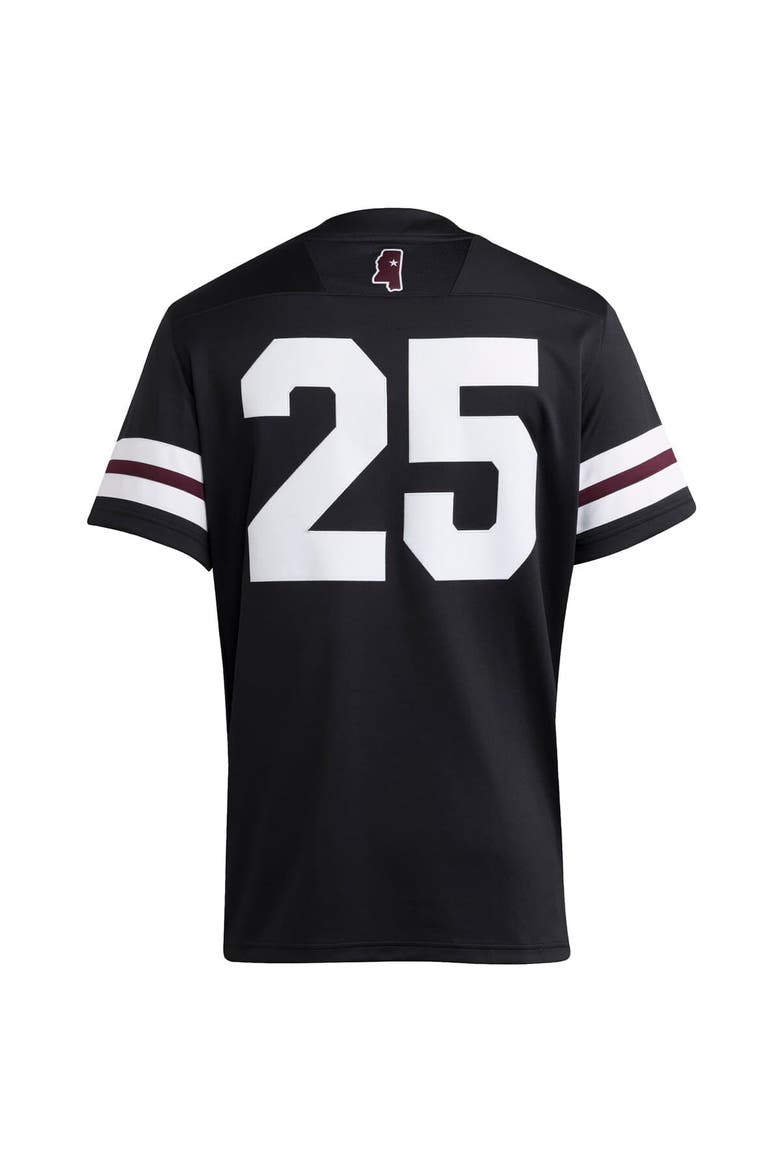 Men's adidas #25 Black Mississippi State Bulldogs Premier Strategy Jersey, Alternate, color, Black