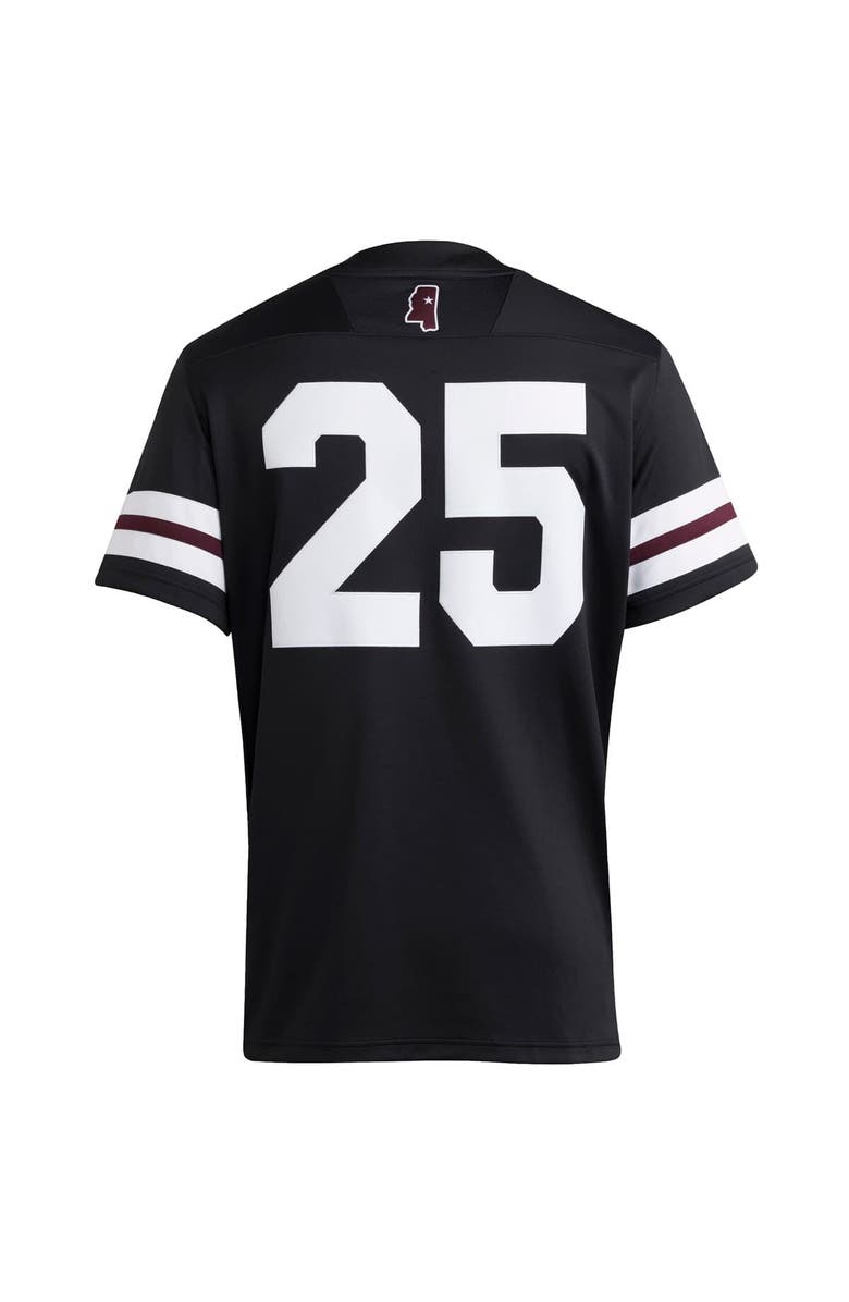 adidas Men's adidas #25 Black Mississippi State Bulldogs Premier Strategy Jersey, Alternate, color, Black