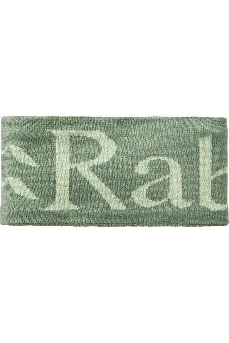 Knitted Lo Headband, Main, color, Dark Fig Green/Fig Green