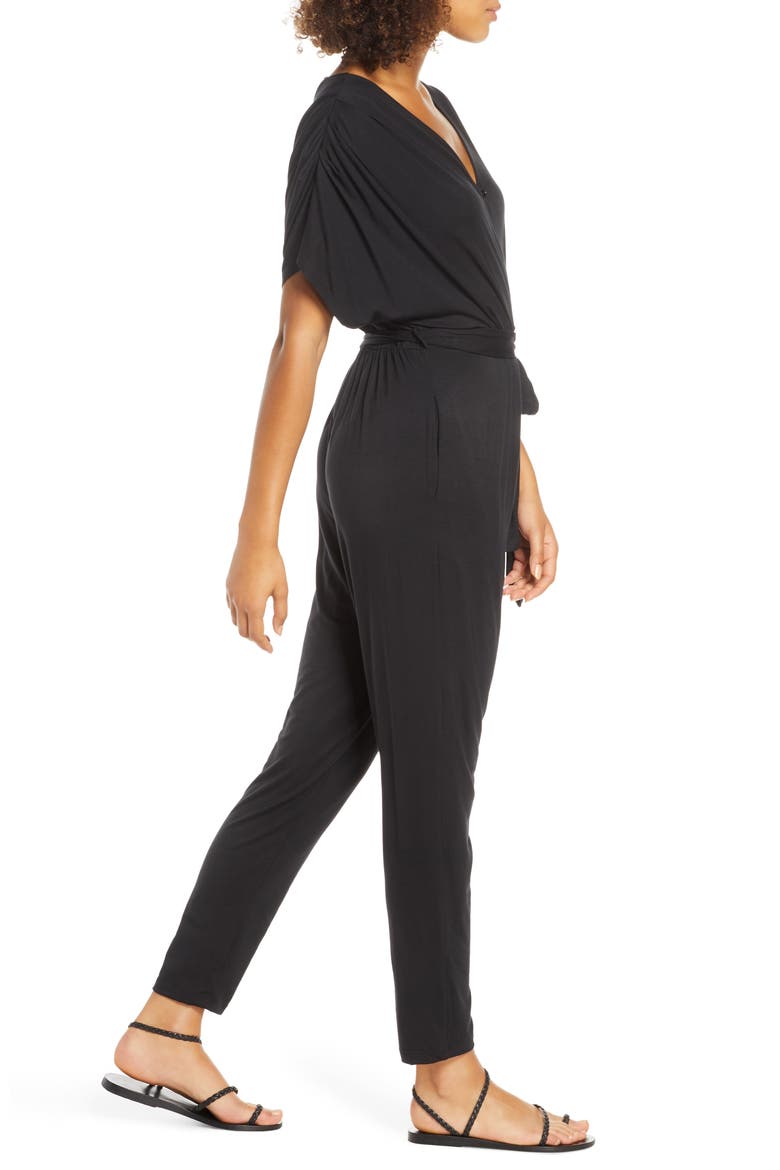 Open Back Jumpsuit, Alternate, color, BLACK