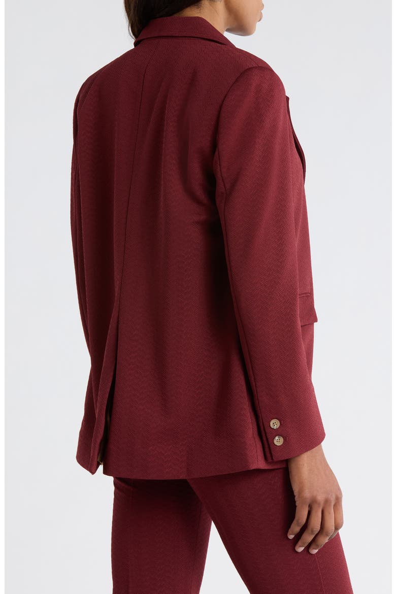 The Geo Jacquard Blazer, Alternate, color, MULLED WINE