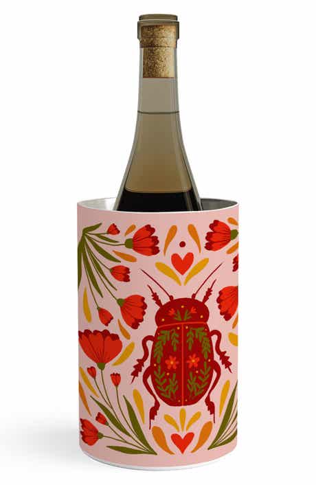 Deny Designs Beetle with Flowers Wine Chiller Canister