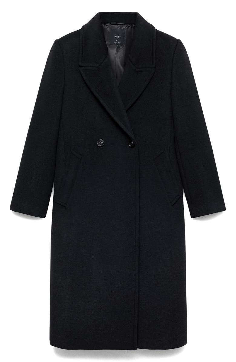 MANGO Lapels Double Breasted Coat, Main, color, 