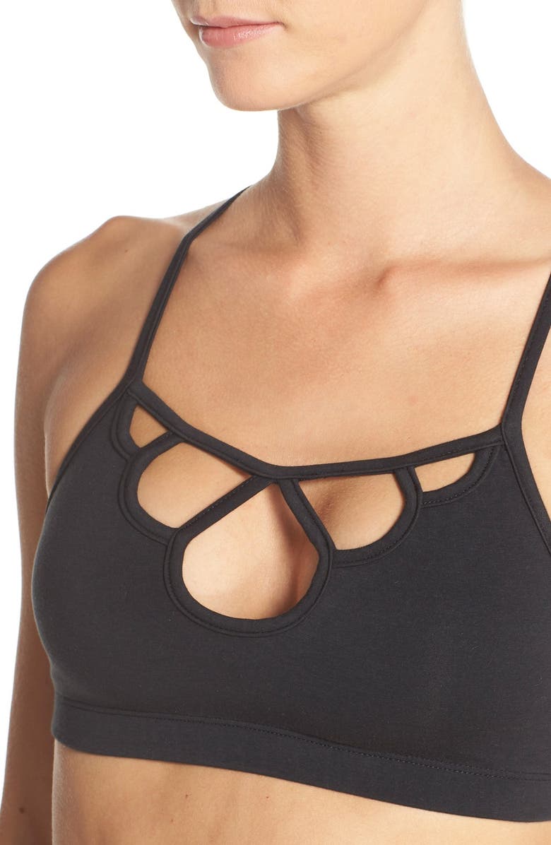 Free People 'Moon Shadow' T-Back Sports Bra, Alternate, color, 